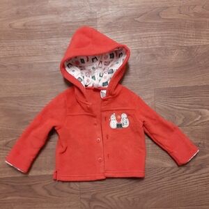 Target Red Christmas Button Down Jacket - Size 9 Months EUC